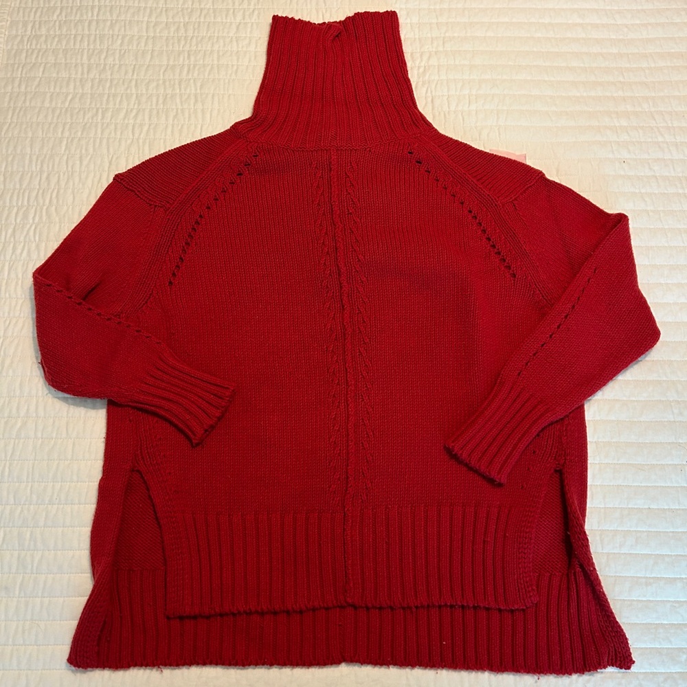 Red Turtleneck Sweater